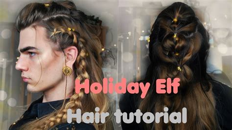 Christmas Elf, braided hairdo tutorial || Lithunium Snow - YouTube