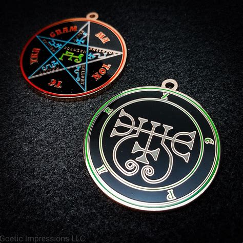 Zepar Sigil Pendant // Ars Goetia Demon Seal Necklace // Lesser Key of Solomon Goetic Ritual ...