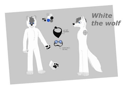 White The Wolf Fursona Ref By Foxydude45 On Deviantart