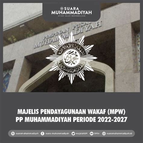 Struktur Pimpinan Majelis Pendayagunaan Wakaf PP Muhammadiyah Periode