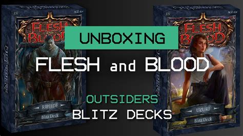 TCG Flesh And Blood Unboxing Blitz Deck Di Outsiders Legend Story