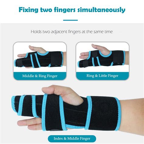 2 Finger Splint Brace Hand Wrist Support Universal For