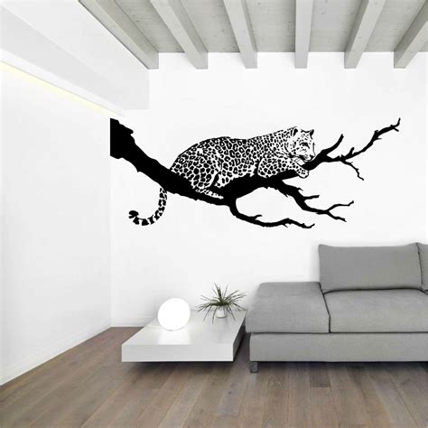 Stickers Leopard Branche Autocollant Muraux Et Deco