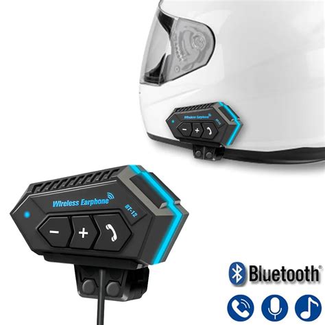 Bt Bluetooth Capacete Da Motocicleta Fone De Ouvido Encaixotado