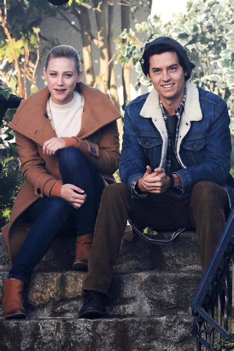 Lili Reinhart and Cole Sprouse - "Riverdale" Set in Vancouver 01/16/2019 • CelebMafia