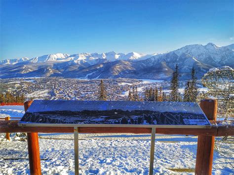 Panorama Tatr Z Guba Wki Widok Na Zakopane Zim Krajobraz Na Okolic