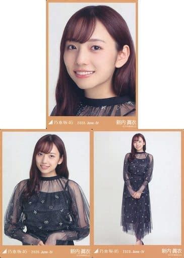 駿河屋 新内眞衣「乃木坂46 2020june Iv」webshop限定 生写真カード 3種コンプリートセット（乃木坂46）