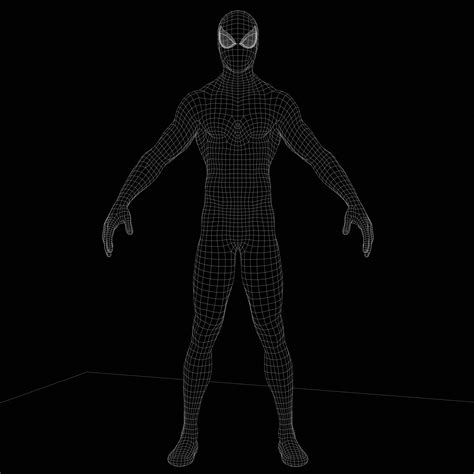 3d Model Spider Man Evil Symbiote Suit Vr Ar Low Poly Cgtrader