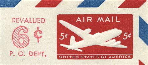 Air Mail 6 Cent Stamp Value Draw Stunning Portraits