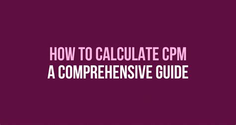 How To Calculate Cpm A Comprehensive Guide Virtual Valley