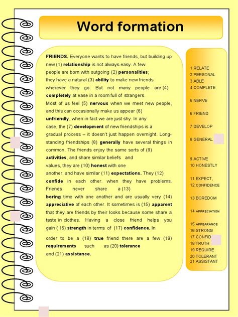 Importance of Friendship Worksheet | PDF | Friendship | Interpersonal ... 