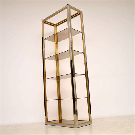 1970s Italian Chrome Bookcase Display Cabinet By Zevi Retrospective Interiors Retro