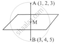 The Equation Of The Plane Which Bisects The Line Joining The Points 1