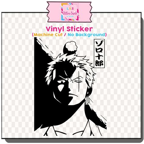 Roronoa Zoro 01 For Laptop Motorcycle Motor Car Tumbler Anime Vinyl