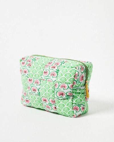 Green Oliver Bonas Makeup Bags And Cosmetic Cases For Women Lyst