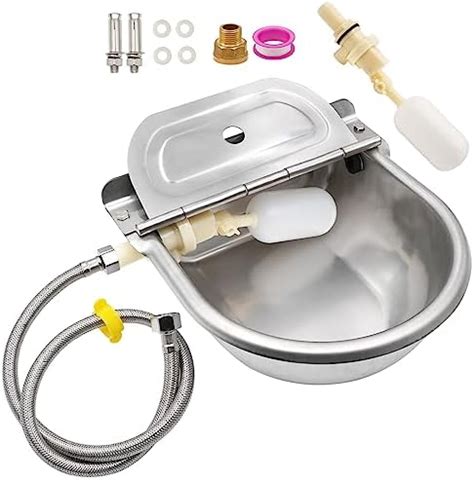 Amazon Stainless Steel Automatic Drinking Water Bowl Livestock