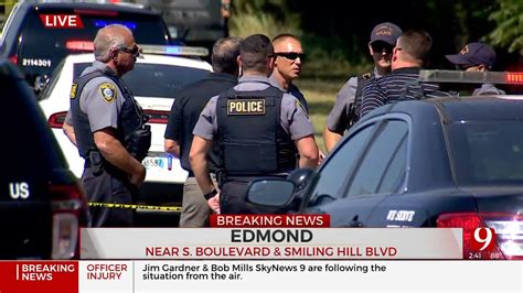 Edmond Police Motorcycle Officer Taken To Hospital In Critical