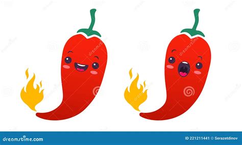 Illustration Of A Red Hot And Spicy Chilli Cartoon CartoonDealer
