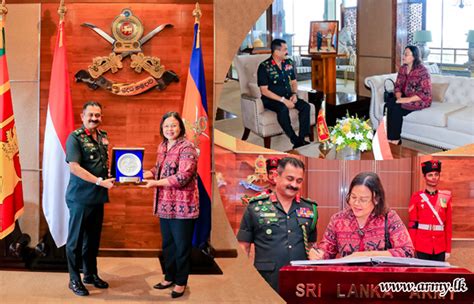 Ambassador Of Indonesia Pays Courtesy Call On Army Commander Sri