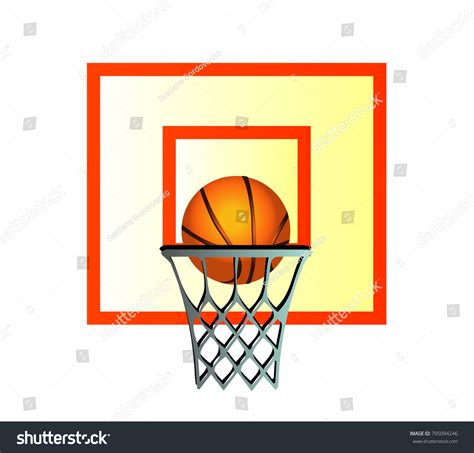 Basketball Cartoon Hoop Stock Vector (Royalty Free) 795094246 ...