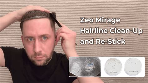 Zeo Mirage Hairline Clean Up And Re Stick Lavivid Hair System Youtube