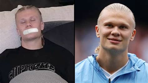 Erling Haaland Tapes His Mouth Shut When He Sleeps