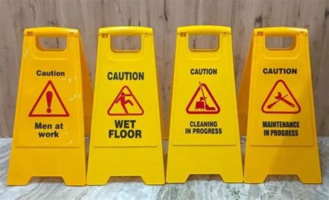 Plastic Yellow Caution Board At Rs 280piece In Chennai Id 2853524318912