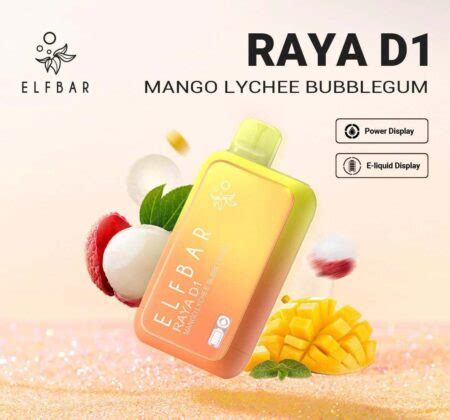 Elf Bar Raya D Mango Lychee Bubblegum India Vape Store Best