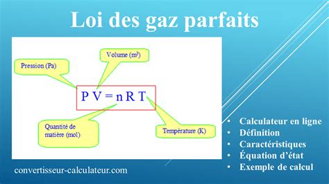 Ntroduire Imagen Formule Des Gaz Parfaits Fr Thptnganamst Edu Vn