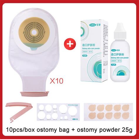 Cofoe Pcs Piece System Medical Ostomy Bag Colostomy Stoma Drainable