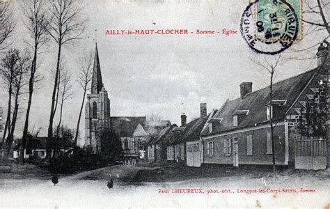 Ailly Le Haut Clocher L Eglise Carte Postale Ancienne Et Vue D Hier