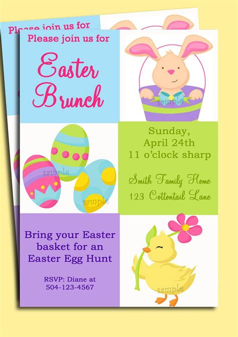 Printable Easter Invitation Template