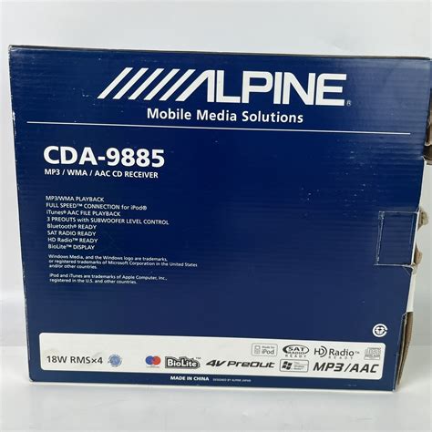 Alpine Face Off CDA 9885 Am Fm CD Player Car Stereo 793276711366 EBay