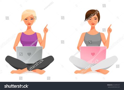 1 365 Blonde Cartoon Woman Computer Images Stock Photos Vectors Shutterstock