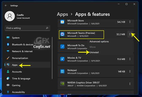 Uninstall Microsoft Teams On Windows 11