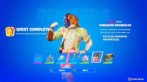 Fortnite Complete Purradise Meowscles Quests Guide How To Unlock All Purradise Meowscles