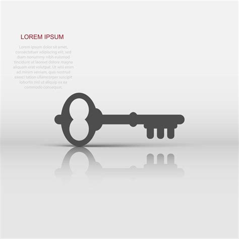 Premium Vector Key Icon In Flat Style Password Vector Illustration On