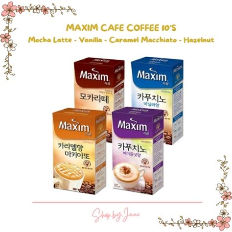 Jual Maxim Cafe Coffee Series Kopi Mix Korea Instant Box Isi 10 S