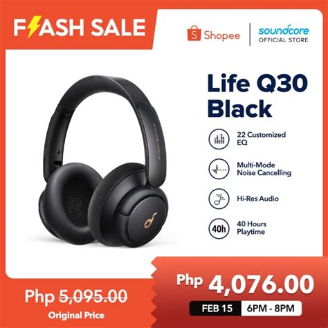 Soundcore By Anker Life Q30 Hybrid Active Noise Cancelling Lazada Ph