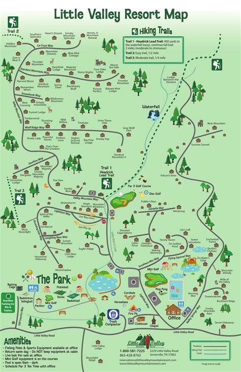 Resort Map :: Little Valley Mountain Resort