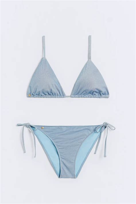 Top Bikini Lurex Azul Riviera Lux EseOese
