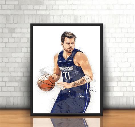 Luka Doncic Wall Art Canvas Home Decor Daymira Store Daymira™ Wear