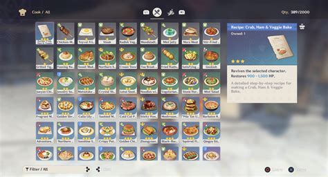 The Rarest Food Recipe In The Game Genshin Impact Hoyolab