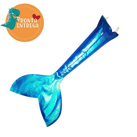 Cauda De Sereia Azul - Fantasia Infantil CAUDA DE SEREIA METALIZADA - AZUL E VERDE - Loja Dino ...