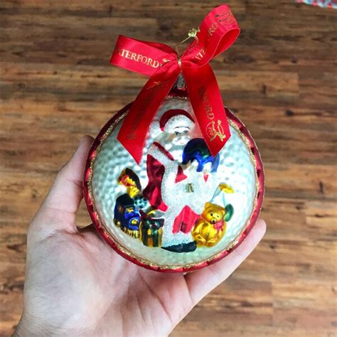 Waterford Holiday Heirlooms Santa Ornament Etsy