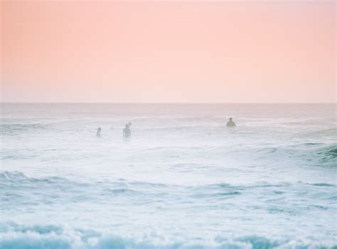 4175x3081 Wafe Surfer Pastel Shore Swimmer Ocean Beach People