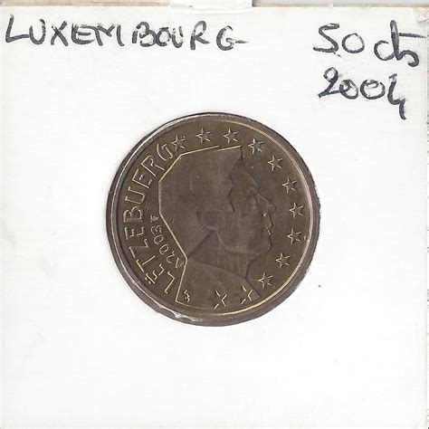 Luxembourg 2004 50 CENTIMES SUP Gonçalves Lobo Numismatique