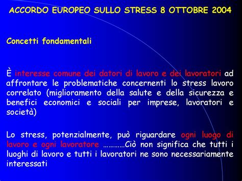 Stress Lavoro Correlato Levoluzione Normativa Ppt Scaricare