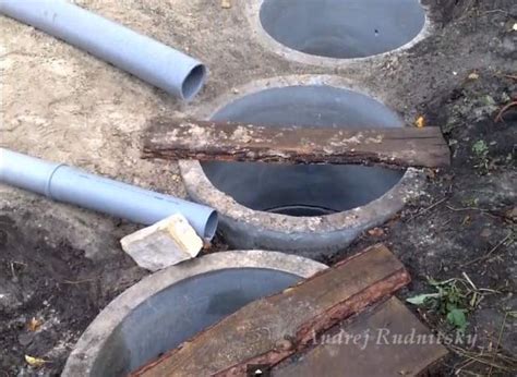 Устройство септика из бетонных колец, гидроизоляция своими руками ...