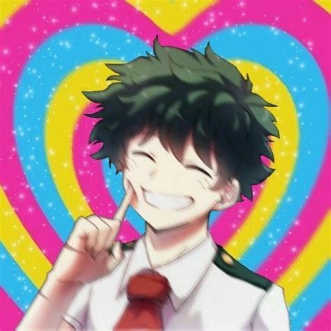 Izuku Midoriya Pansexual Flag Pride Icon Izuku Midoriya